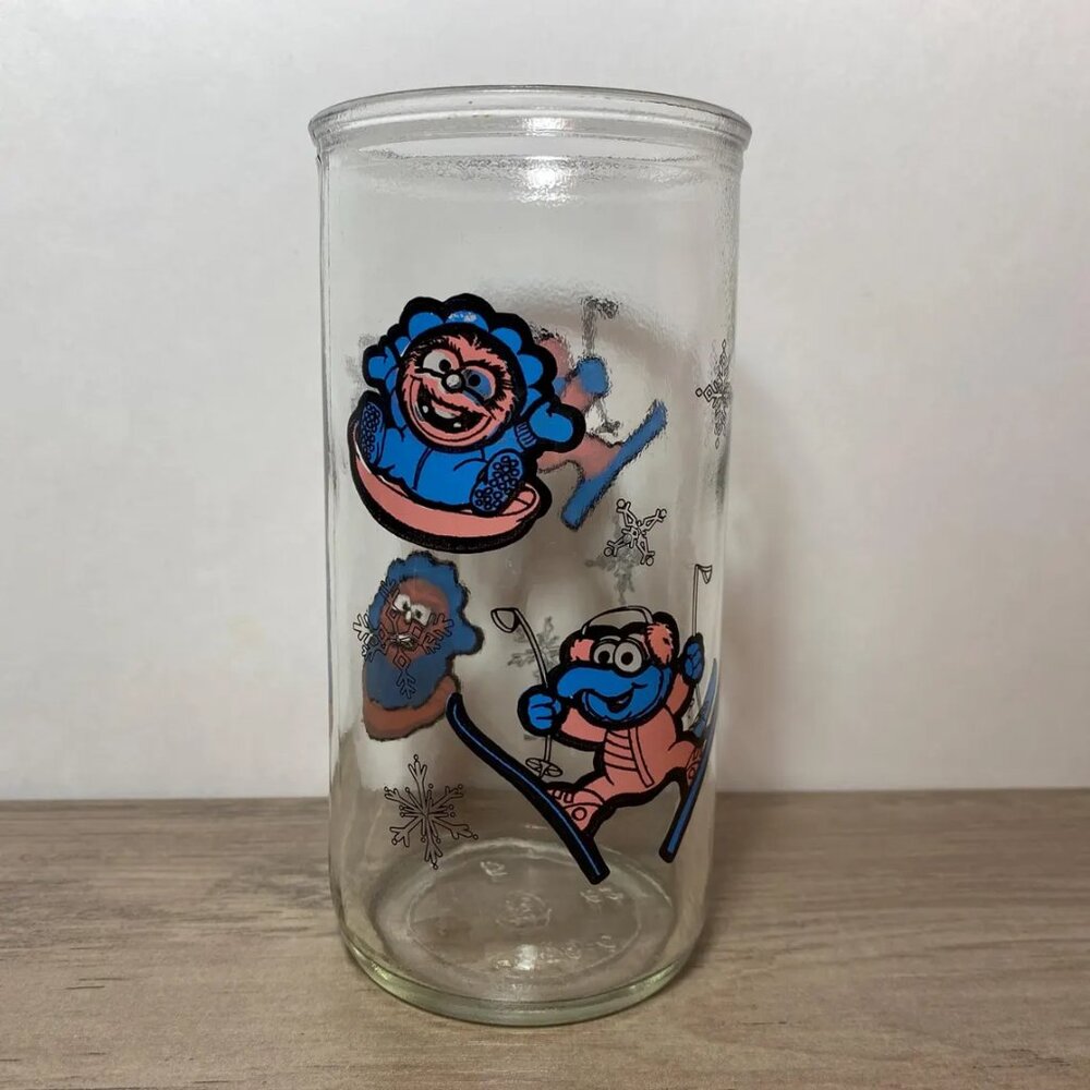 1989 Muppet Babies Kraft Grape Jelly Drinking Glass Christmas